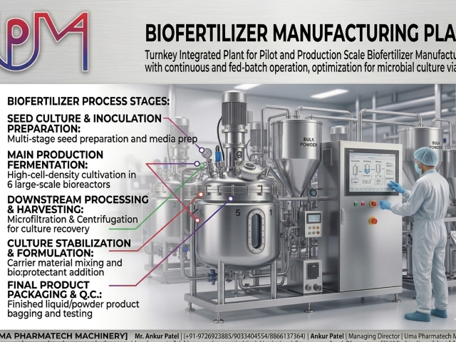 Manufacturer of Biofertilizer Manufacturing Plant Setup- Uma Pharmatech