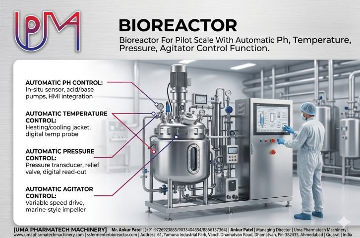 Bioreactor Manufacturers and Suppliers—Uma Pharmatech