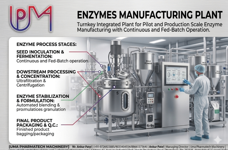 Enzymes Manufacturing Plant Setup