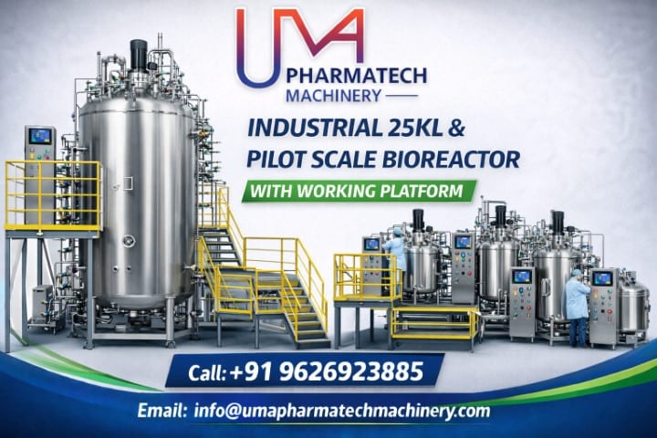 Industrial and Pilot Scale Fermetner and Bioreactor Manufacturers- UMA PHARMATECH MACHINERY