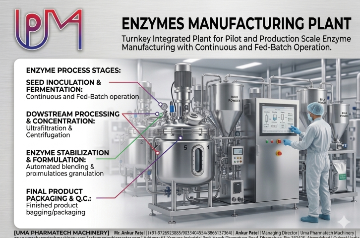 Industrial Enzymes Manufacturing Plant Setup