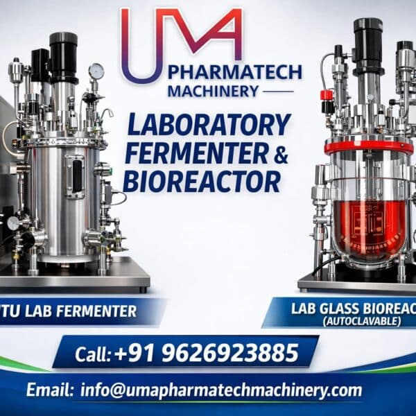 Autoclavable Glass Bioreactor Manufacturer and Suppliers - Uma Pharmatech Machinery