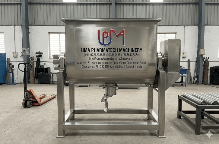 SS 304 GMP RIBBON BLENDER MANUFACTURERS IN GUJARAT