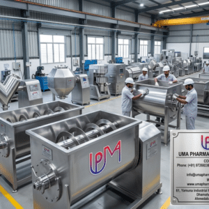 SS Ribbon Blender Manufacturers in Gujarat- UMA PHARMATECH MACHINERY